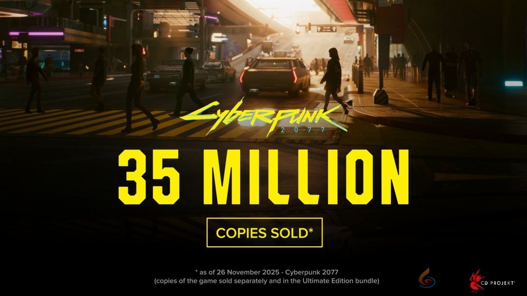 《赛博朋克2077》销量超3500万 同期销售已超《巫师3》(图1)